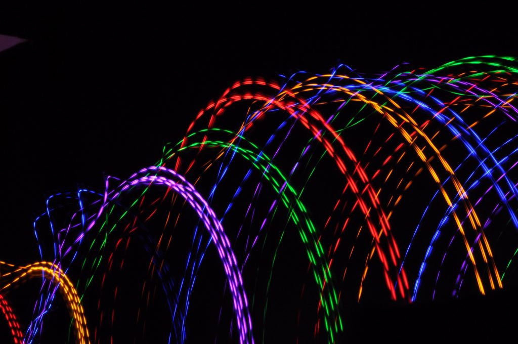 Colorful Light Arcs