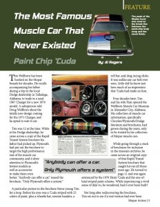 Mopar Magazine Article (Page 1)