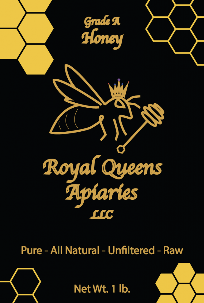 Front of Honey Jar Label Design